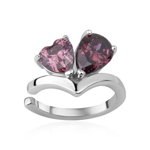 Пусеты из серебра с фианитом в ювелирном интернет-магазине