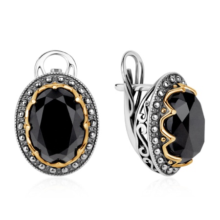 Серьги из серебра с агатами 2317395769-20 от KRASNOE, металл Серебро, вставка Агат