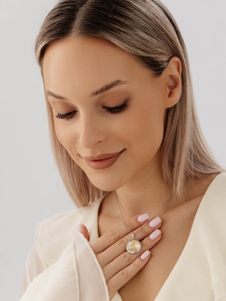 Купить подвеска из серебра с перламутром