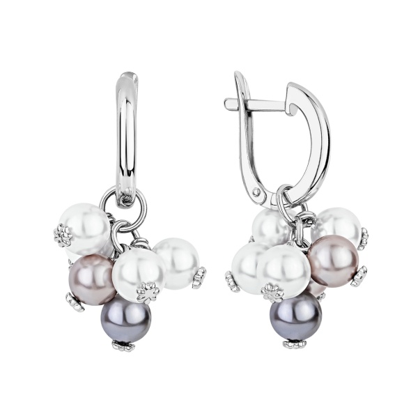 Серьги из серебра с жемчугом в ювелирном интернет-магазине