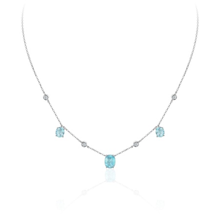 Колье из золота с турмалином и бриллиантами