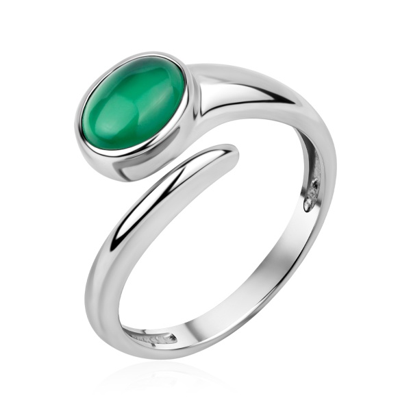 Купить кольцо из серебра с агатом в интернет-магазине KRASNOE