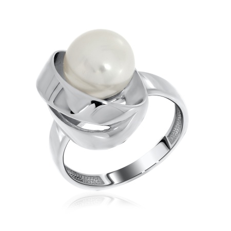 Купить кольцо из серебра с жемчугом в интернет-магазине KRASNOE