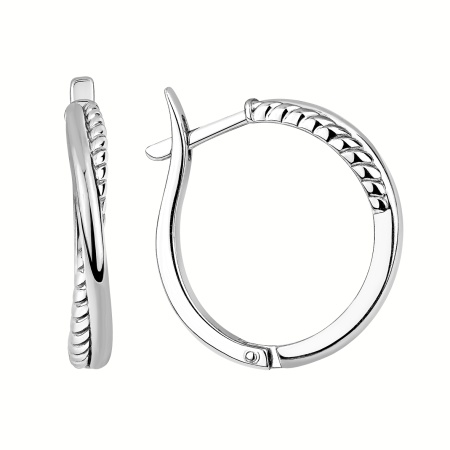 Серьги из серебра без вставок 2310405448 от KRASNOE, металл Серебро, вставка Без вставок