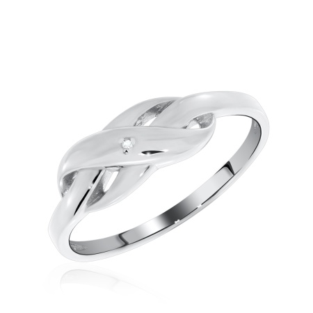 Купить кольцо из серебра с фианитами в интернет-магазине KRASNOE