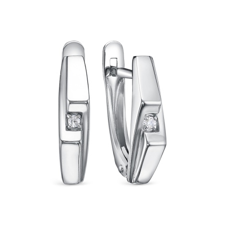 Серьги из серебра с1206642 от KRASNOE, металл Серебро, вставка Фианит