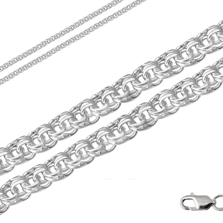 Цепь из серебра без вставок