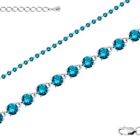 Купить браслет из серебра с ситаллами