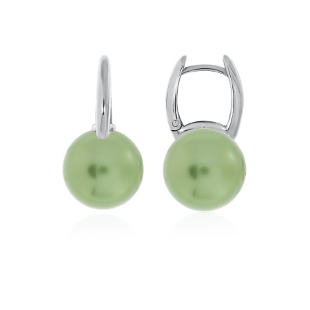 Серьги из серебра с жемчугом 2340244318-60 от KRASNOE, металл Серебро, вставка Жемчуг Имитация