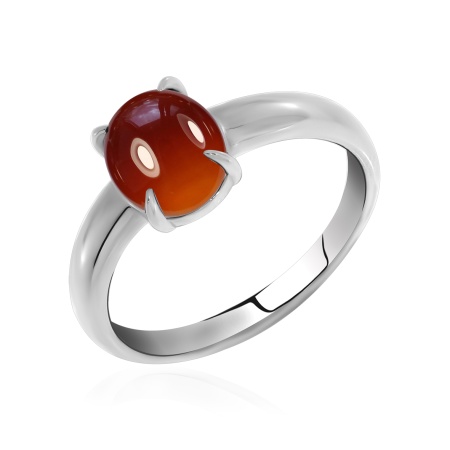 Купить кольцо из серебра с агатом в интернет-магазине KRASNOE