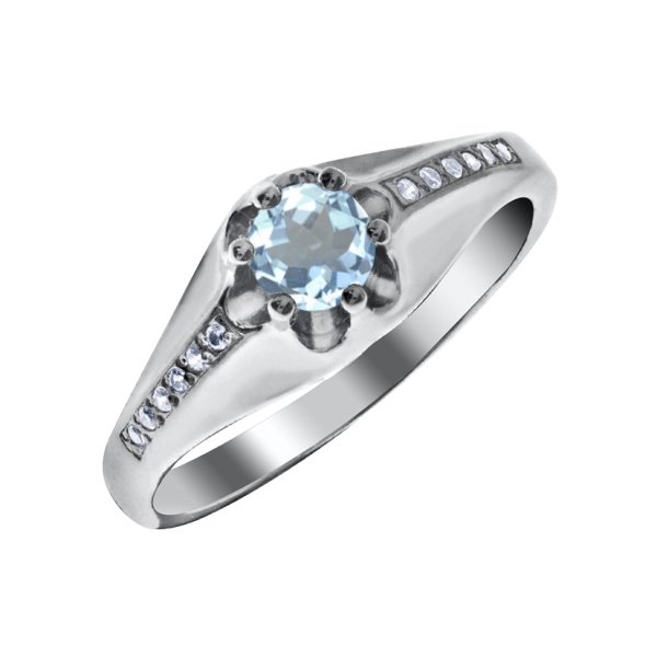 Купить кольцо из серебра с топазом в интернет-магазине KRASNOE