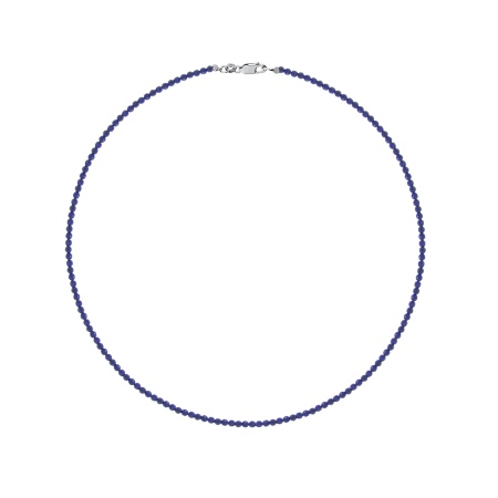 Бусы из серебра с лазуритами 8340476112-45