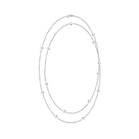 Колье из серебра с фианитами со скидкой