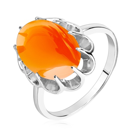 Купить кольцо из серебра с халцедоном в интернет-магазине KRASNOE