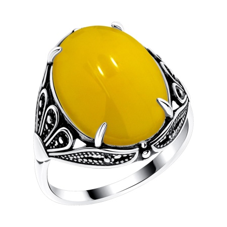 Купить кольцо из серебра с агатом в интернет-магазине KRASNOE