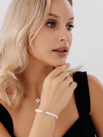 Купить браслет из серебра с агатами