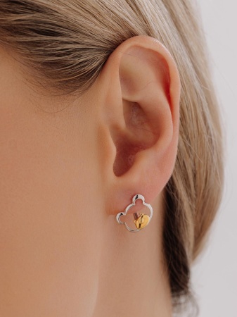 Серьги из серебра без вставок