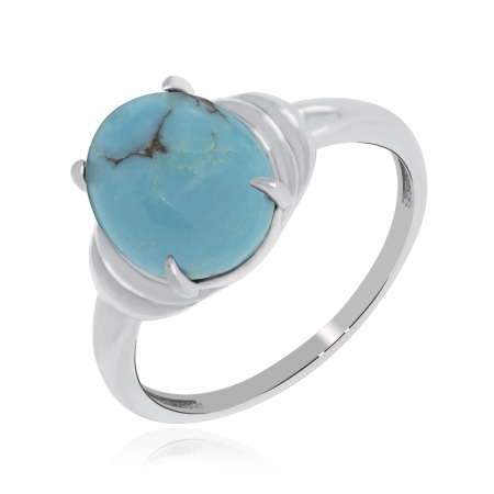 Купить кольцо из серебра с бирюзой в интернет-магазине KRASNOE Купить кольцо из серебра с бирюзой в интернет-магазине KRASNOE