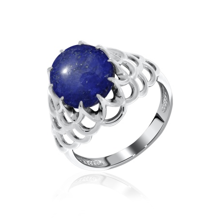 Купить кольцо из серебра с лазуритом в интернет-магазине KRASNOE