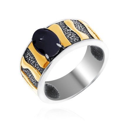 Купить кольцо из серебра с агатом в интернет-магазине KRASNOE