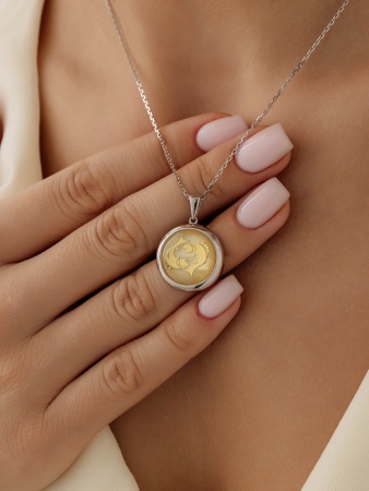 Купить знаки зодиака/рыбы из серебра с перламутром