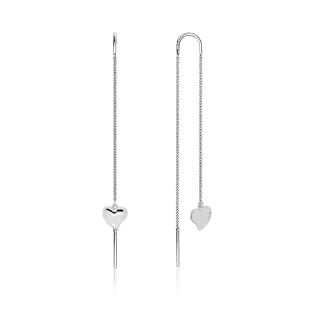 Серьги из серебра без вставок