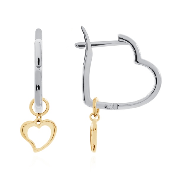 Серьги из серебра без вставок со скидкой