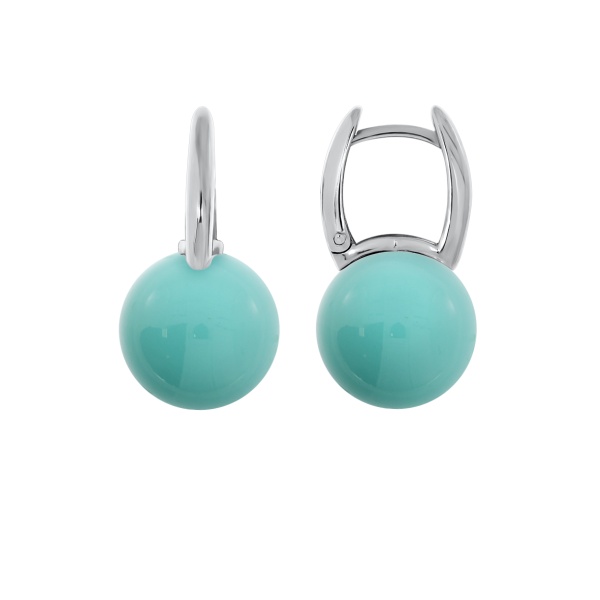 Серьги из серебра с жемчугом