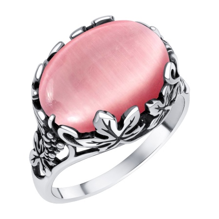 Купить кольцо из серебра с кошачий глазом в интернет-магазине KRASNOE