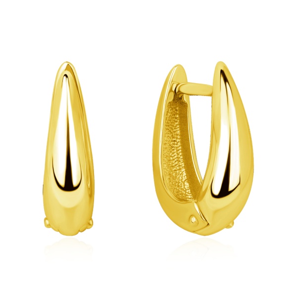 Серьги из серебра без вставок 2318401270 от KRASNOE, металл Серебро, вставка Без вставок