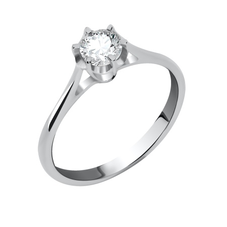 Купить кольцо из серебра с кристалл ювелирныйом в интернет-магазине KRASNOE