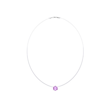 Колье из серебра с аметист 8340063058-40