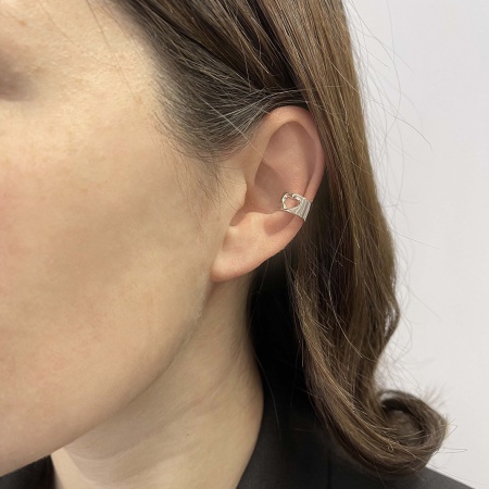 Серьги из серебра без вставок