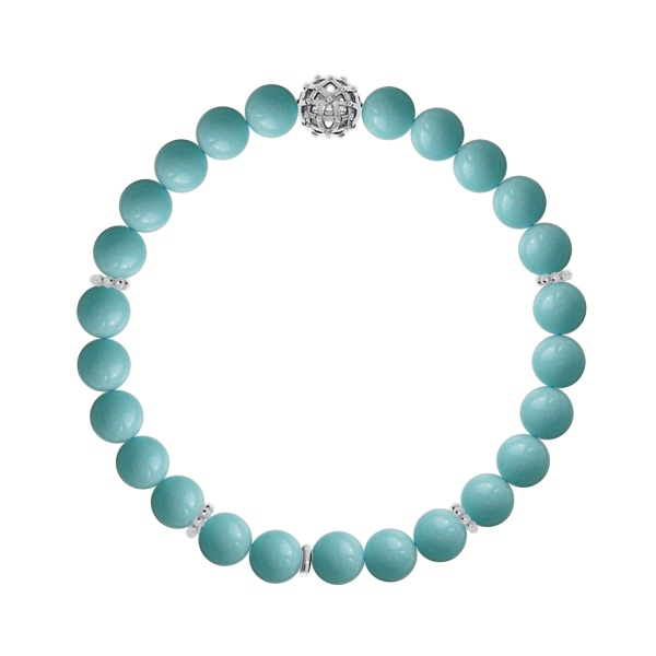 Купить браслет из серебра с амазонитами