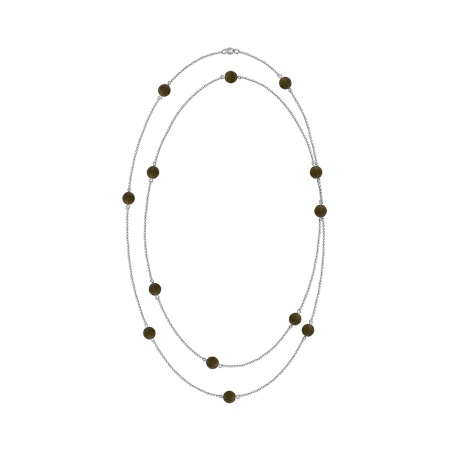 Колье из серебра с топазами 8340106193-130