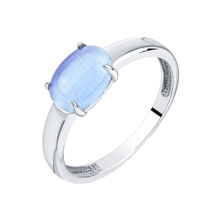 Купить кольцо из серебра с кошачий глазом в интернет-магазине KRASNOE