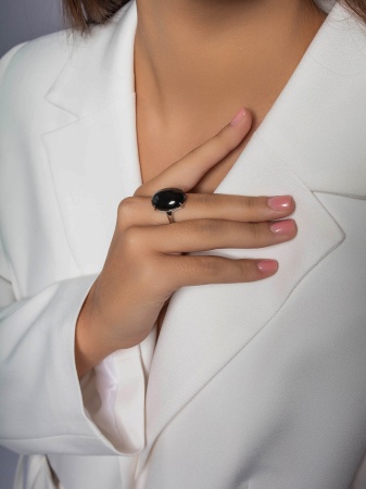 Купить кольцо из серебра с агатом в интернет-магазине KRASNOE