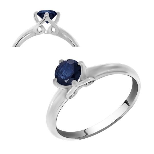 Кольцо из серебра с корундом со скидкой