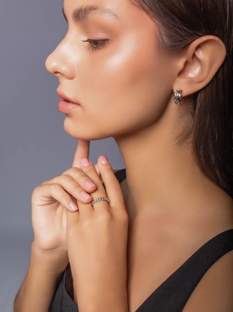 Серьги из серебра без вставок