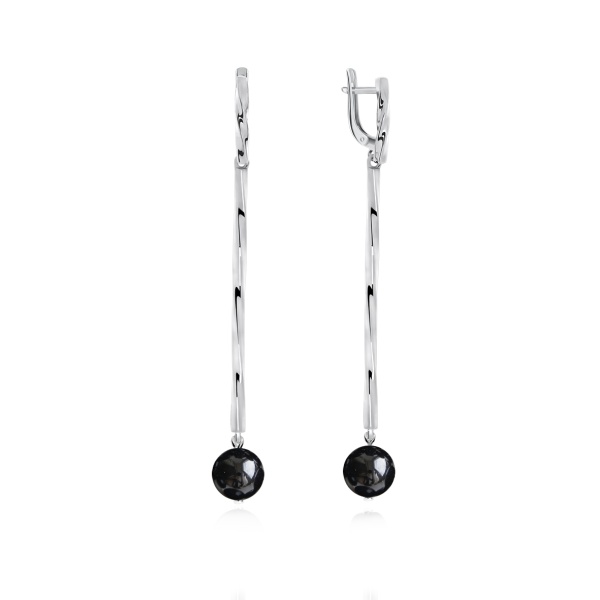 Серьги из серебра с агатами 2340390856-20 от KRASNOE, металл Серебро, вставка Агат