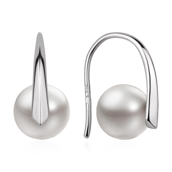 Серьги из серебра с жемчугами в ювелирном интернет-магазине