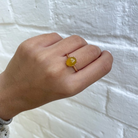 Купить кольцо из серебра с агатом в интернет-магазине KRASNOE