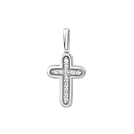 Подвеска из серебра с фианитами