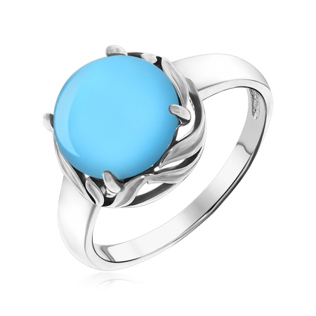 Купить кольцо из серебра с бирюзой в интернет-магазине KRASNOE