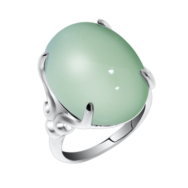 Кольцо из серебра с халцедоном со скидкой