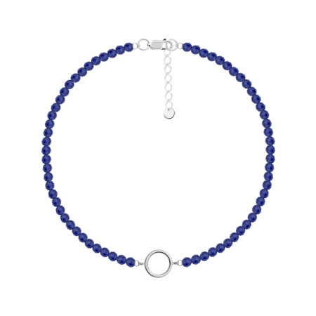 Колье из серебра с лазуритами