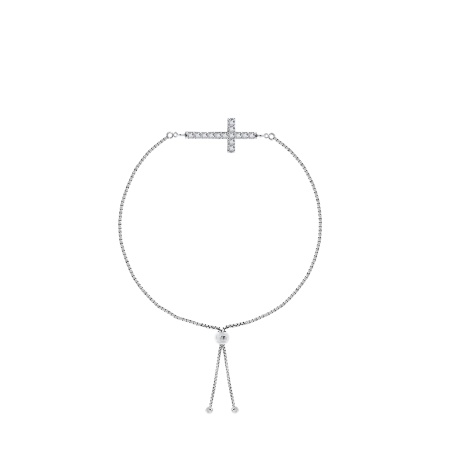 Купить браслет из серебра с фианитами