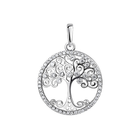 Купить подвеска из серебра с фианитами