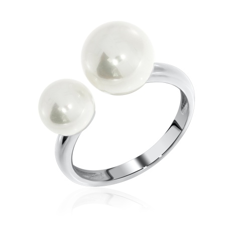 Купить кольцо из серебра с жемчугом в интернет-магазине KRASNOE