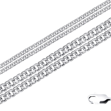 Цепь из серебра без вставок